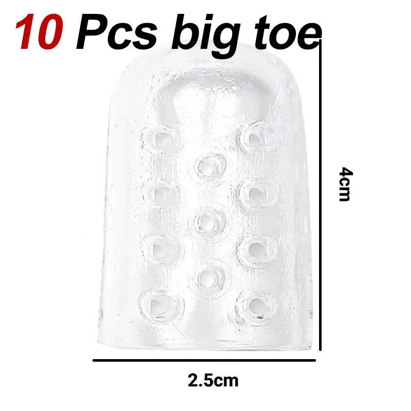 5/10/20 PCS Atmungsaktive Silikon Zehenschutz Abdeckung Transparent Verhindern Wasser Blasen Schwielen Bequeme Elastische Schutz – Detail 4