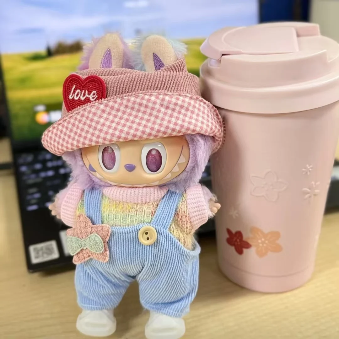 

Suspenders Suit For 17cm Labubu Doll Clothes All-match Colour Outfit Doll Accessories Fashion Design Lovely Little Bear Star