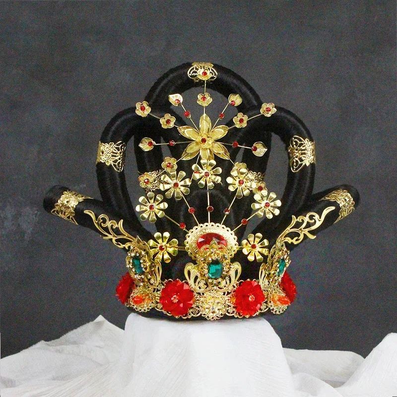 Dunhuang Feitian Dance Cosplay Fairy Hair Accessories Funny Halloween Cosplay Ancient Empress Hair Products Old Palace Headdress