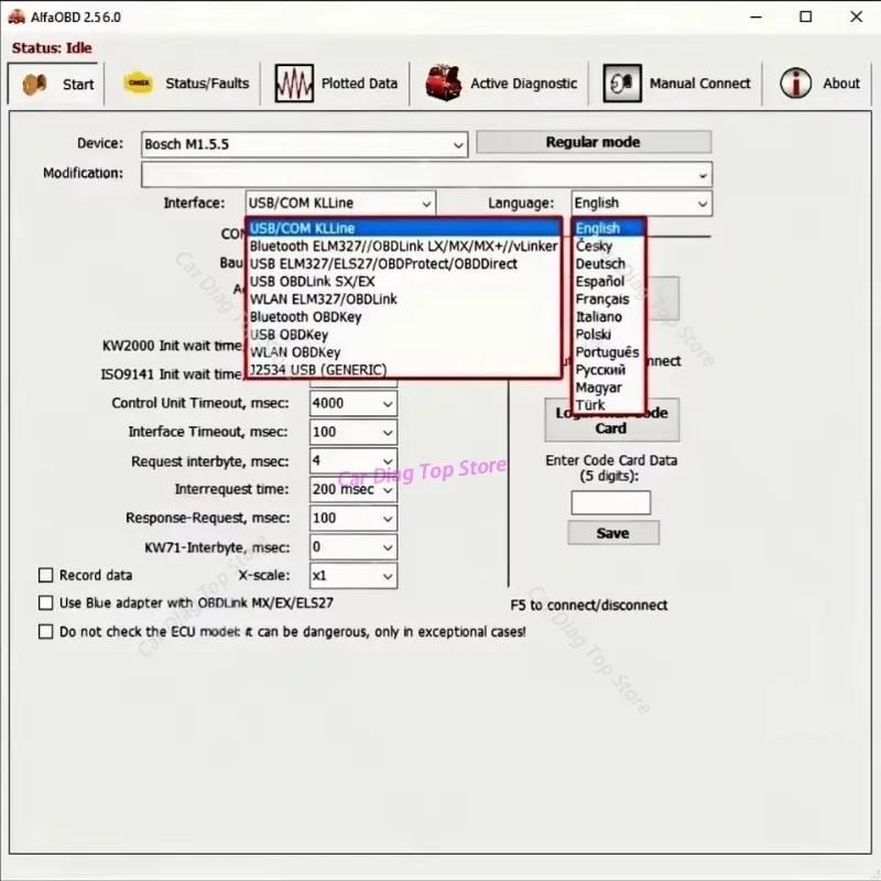 2026 Automotive Tool ECU Coding Key Programming Tool auto repair mechanic For fiat/jeep Car Diagnosis AlfaOBD 2.5.7.0+2.5.6.0
