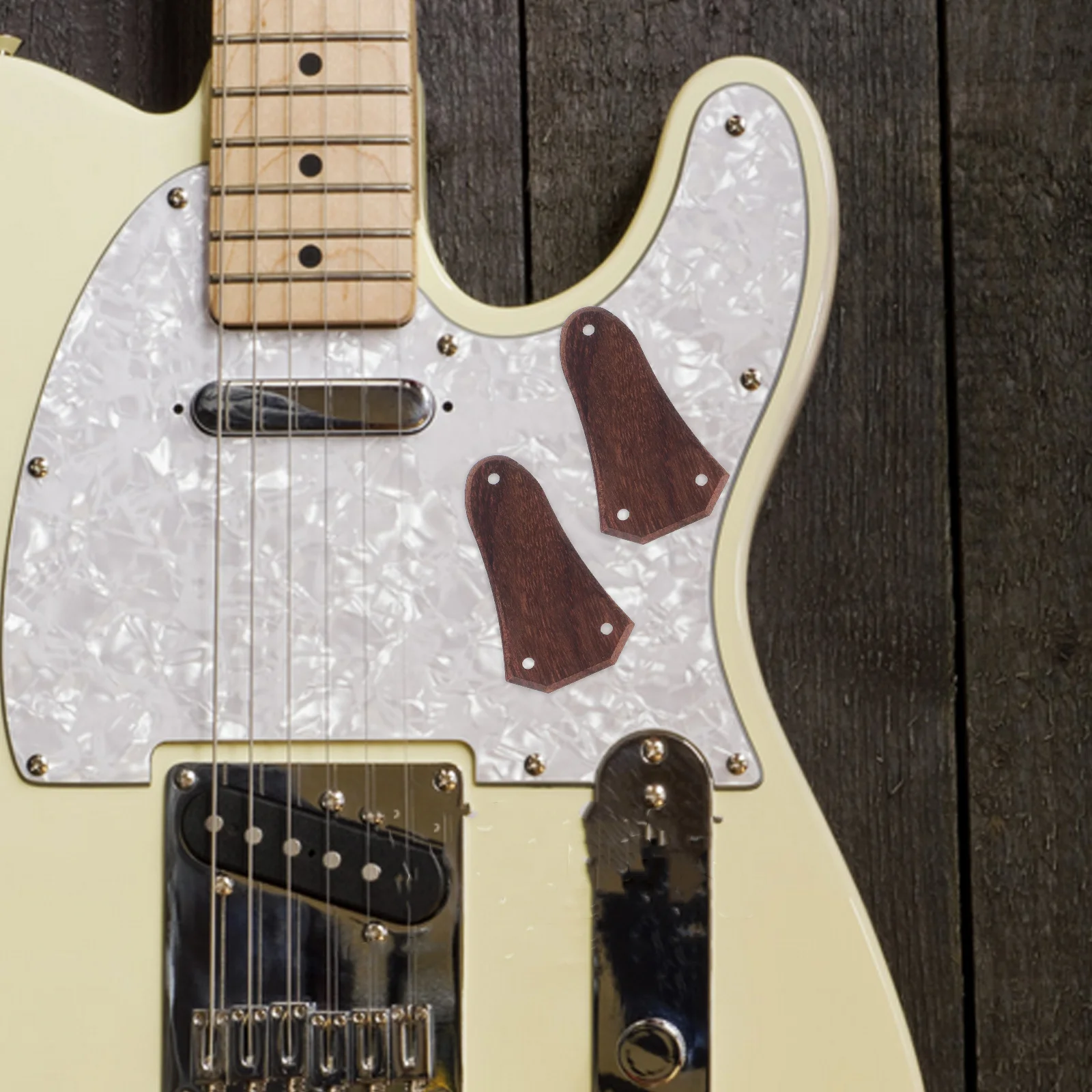 

2Pcs Wooden Bell Shaped Truss Rod Covers for Electric Guitar Durable Stylish Appearance Protect Truss Rod Extend Lifespan