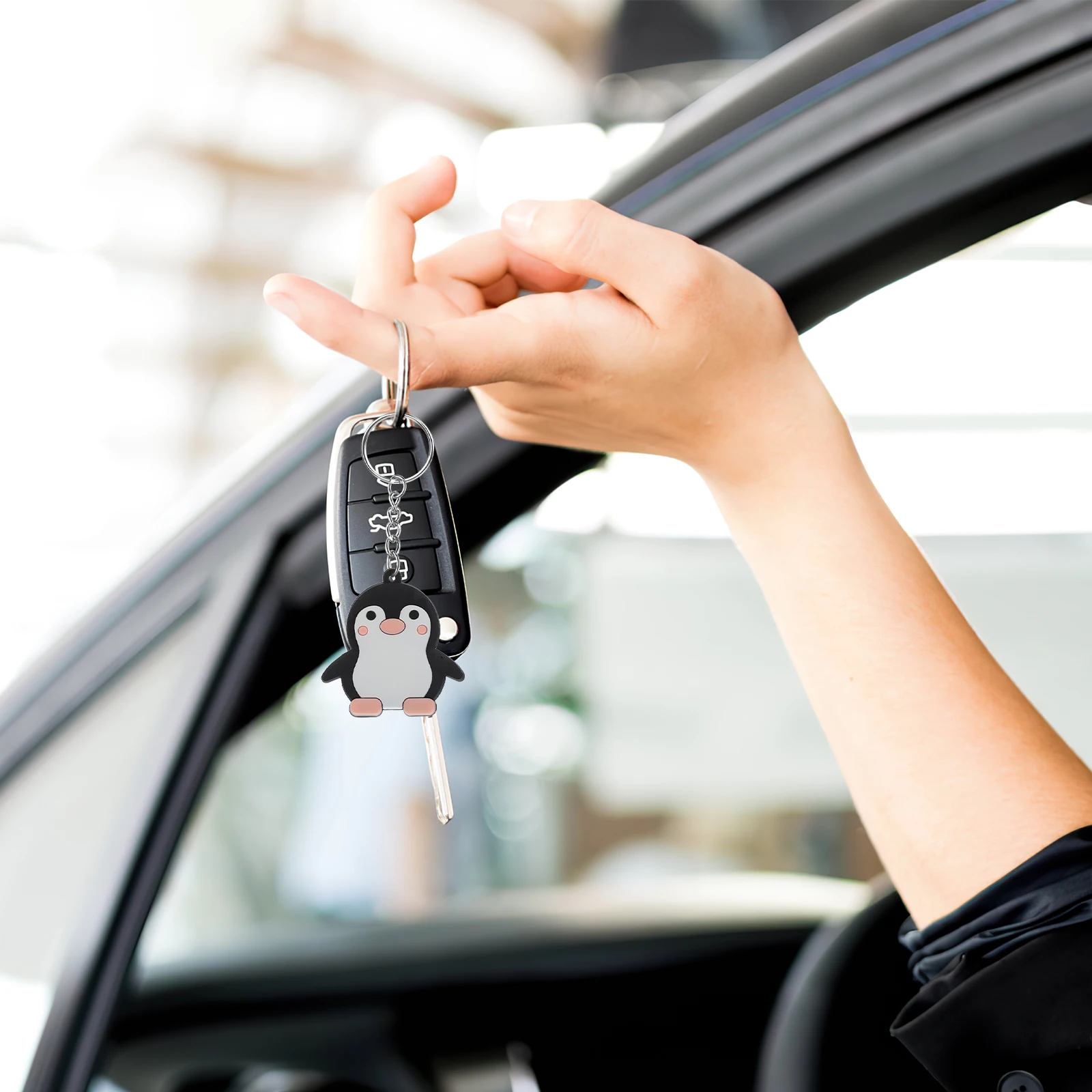 

24Pcs Fun Cute Penguin Keychain Hanging Charm for Backpacks Keys Wallets Animal Pendant Decor Party Favors Christmas Stocking