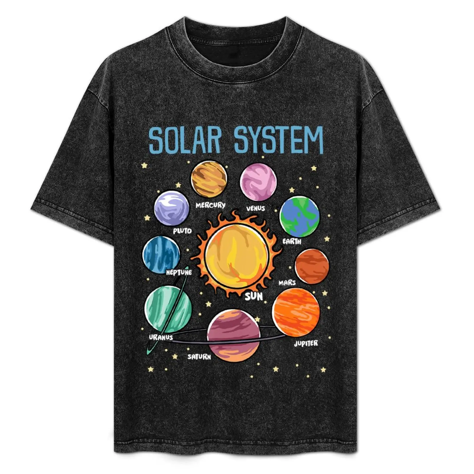 

Solar System Planets Science Space Boys Girls STEM Kids T-Shirt Casual Daily Graphic Tee