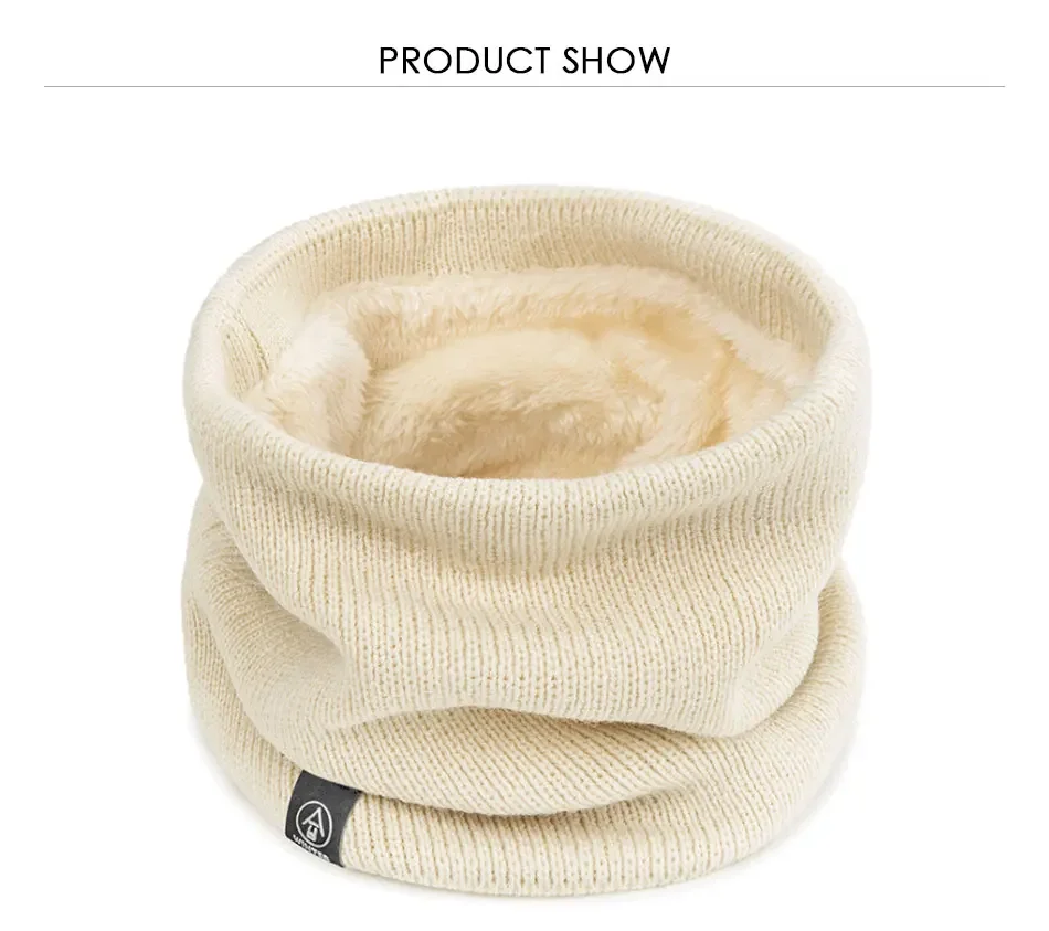Winter Warm Schal Für Jungen Mädchen Kinder Baby Halswärmer Dicke Wolle Kragen Snood Baumwolle Gestrickte Ring Schnee KALT – Detail 10