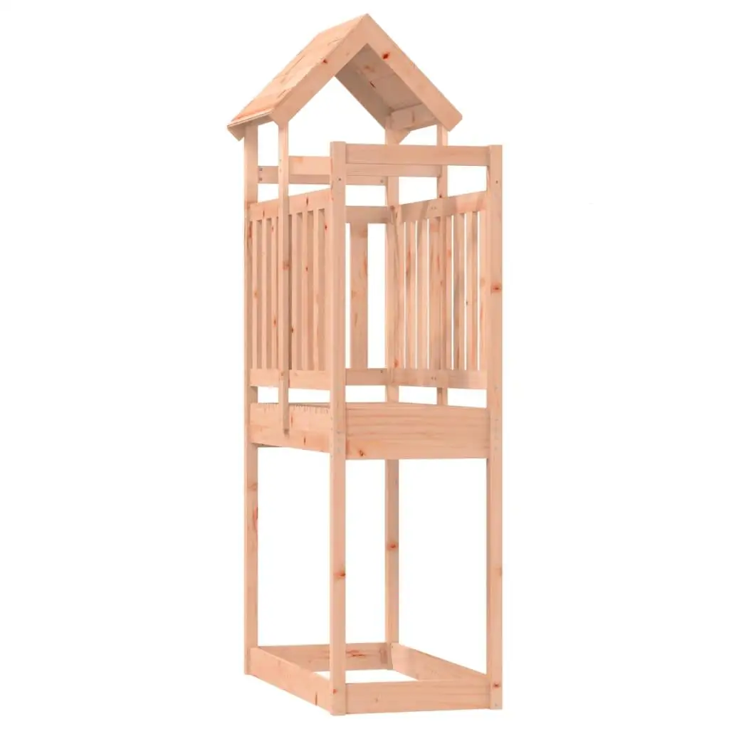 Solid Wood Play Tower 52.5x110.5x214 cm - Durable Douglas Design for Kids' Outdoor Fun