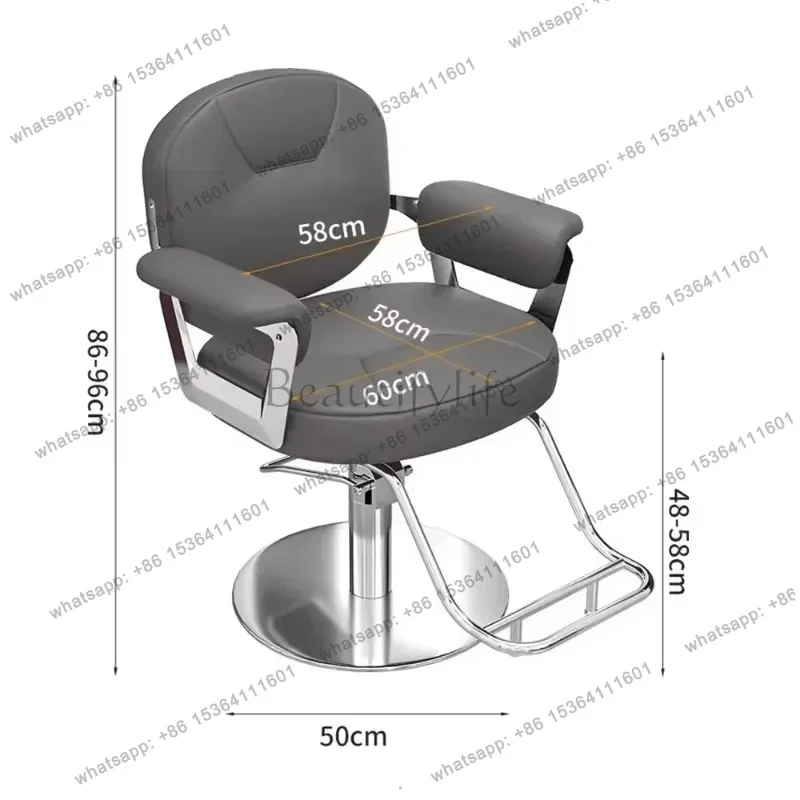 LJY Comfortable Unique Barber Chair Simple Nordic Personalized Modern Hairdresser Chair Beauty Salon Kapperstoel Hair Furniture