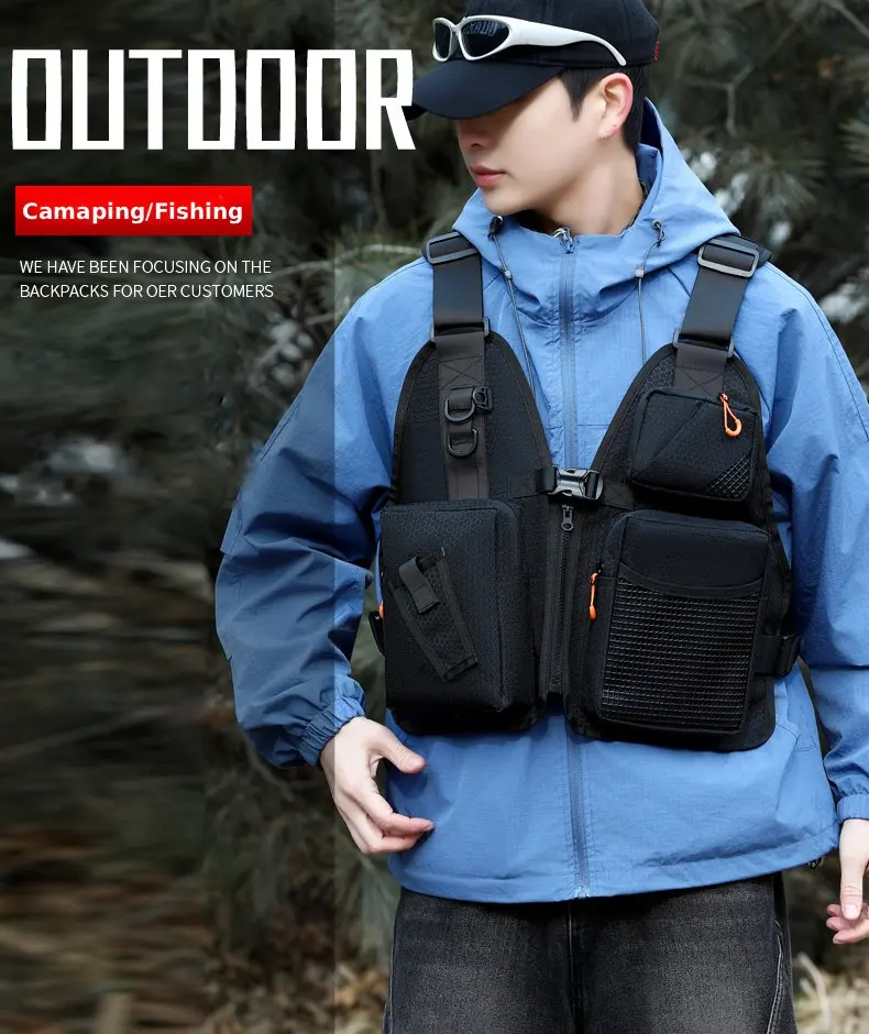 Outdoor-Camping-Kletter-Fahrrad-Rucksack-Sportweste Angeltasche Reisetasche Lauf-Workout-Rucksack Reittasche – Detail 2