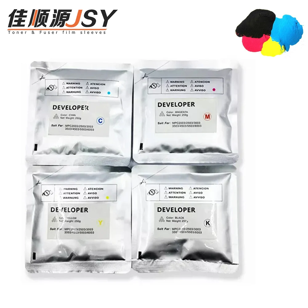 1PCS CMYK MPC 2503 Developer Powder Compatible For Ricoh MPC2003 MPC2503 MPC3003 MPC3503 MPC4503 MPC5503 MPC6003