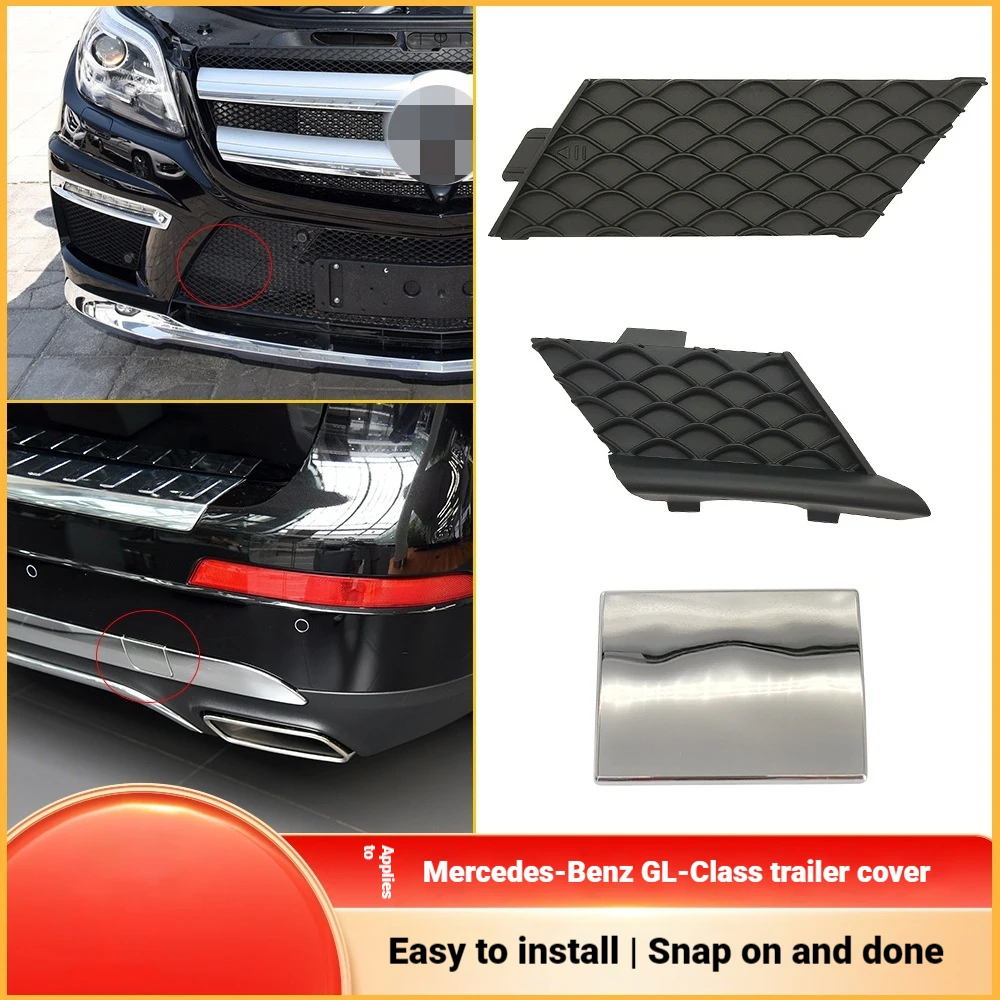 Suitable for Mercedes-Benz GL-Class Front and Rear Bumper Trailer Cover X166 Front and Rear Bar Traction Hook Hole Cover 1668850