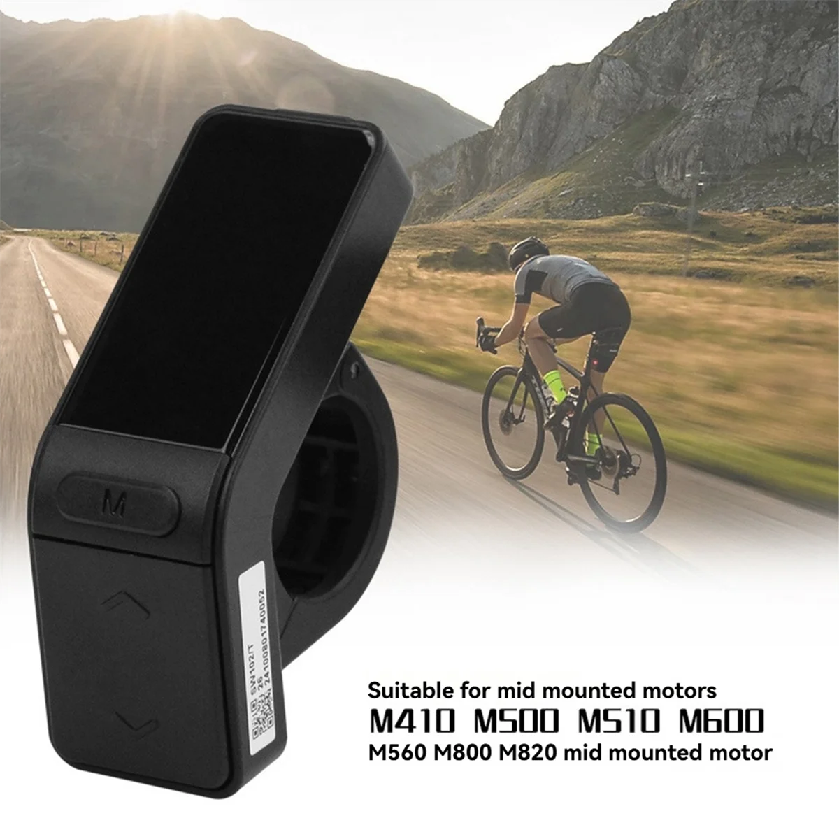 AA26P SW102/T LCD Display Electric Bike LCD Meter 24V 36V 48V CAN for Bafang Motors M410 M500 MS10 M600 M560 M800 M820