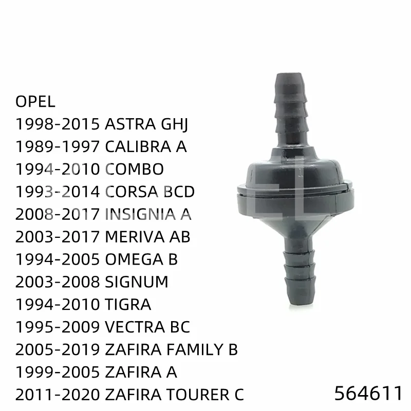 

Vacuum Air Pump Check Valve For OPEL ASTRA G H J CALIBRA A COMBO CORSA B C D INSIGNIA A MERIVA A B OMEGA B SIGNUM TIGRA 564611