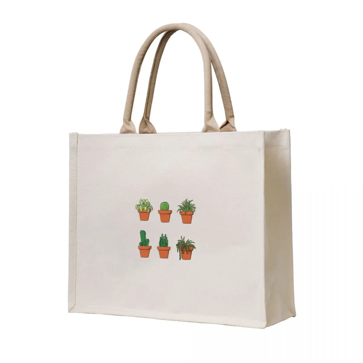

cute cacti in pots Tote Bag bags woman 2025 Shopper handbag Custom bag