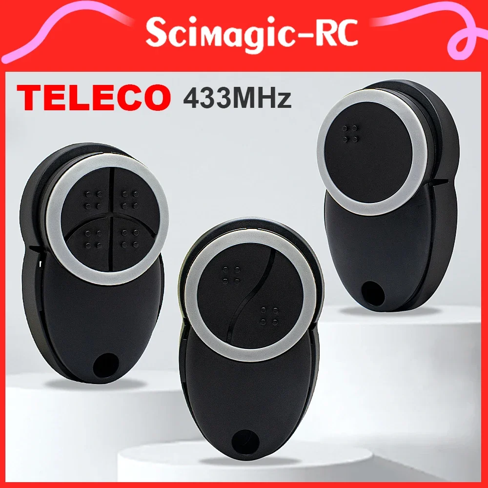 1-5PCS TELECO 433/433.92MHz TXP-433-A01 TXP-433-A02 TXP-433-A04 Garage Remote Control