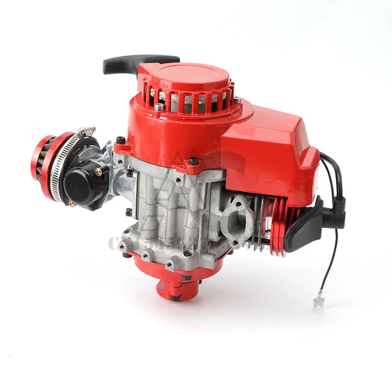 49cc 2 stroke motorcycle complete engine motor with air filter carburetor for bicycle mini dirt bike quad