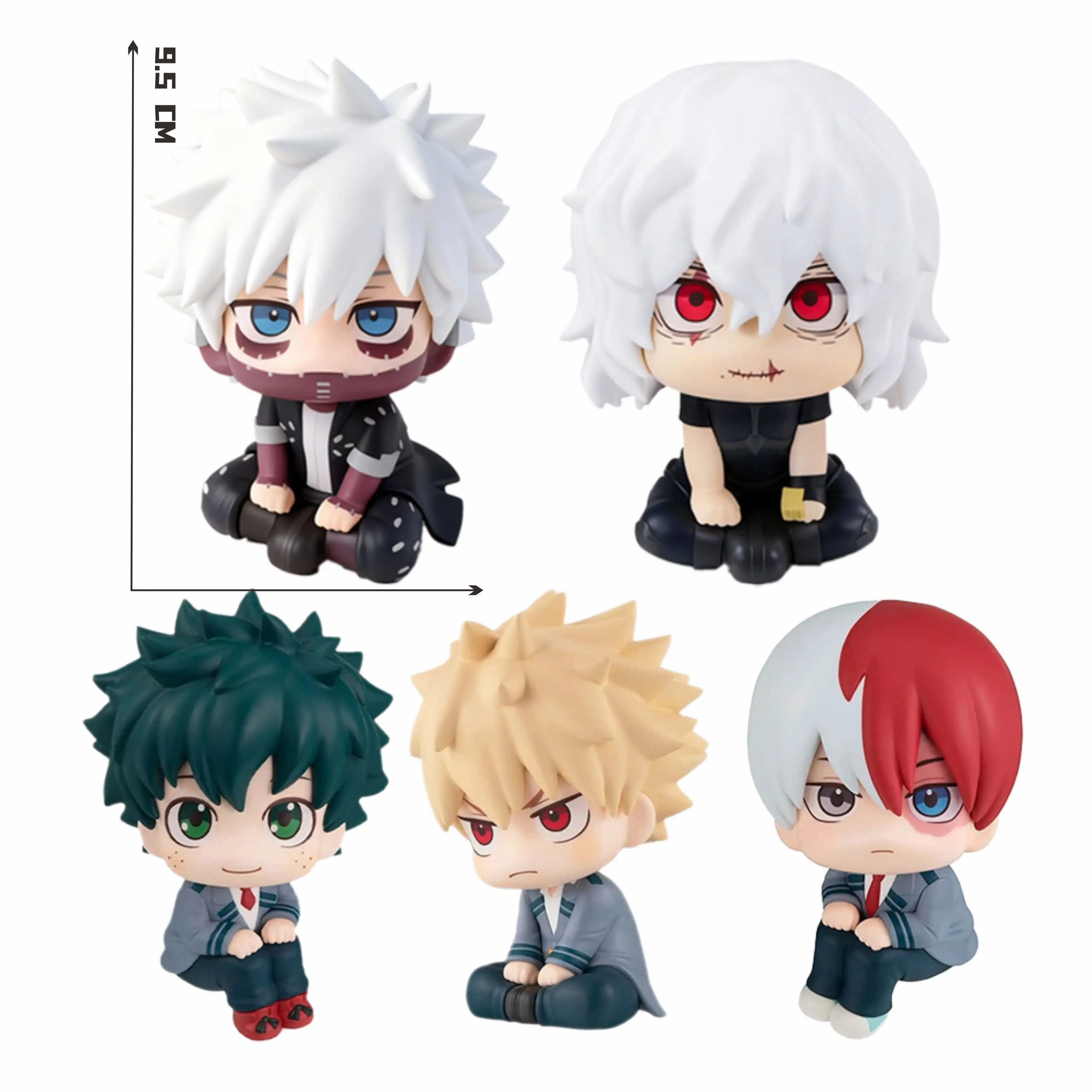 الأكاديمية الجديدة My Hero (MHA): تمثال Tomura Shigaraki / Izuku Midoriya / Katsuki Bakugo Cute Chibi PVC | نموذج لعبة قابل للجمع #3