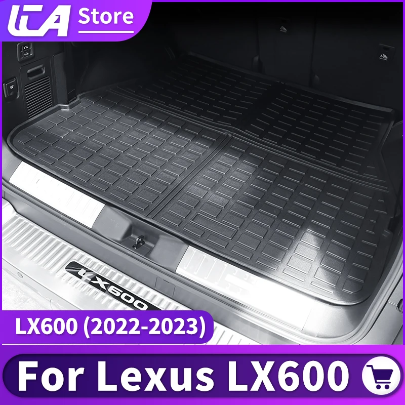 

For 2022 2023 Lexus 600 Lx600 7 Seats Car Trunk Tail box mat LX 600 Interior Decoration Upgrade Accessories Waterproof Carpet