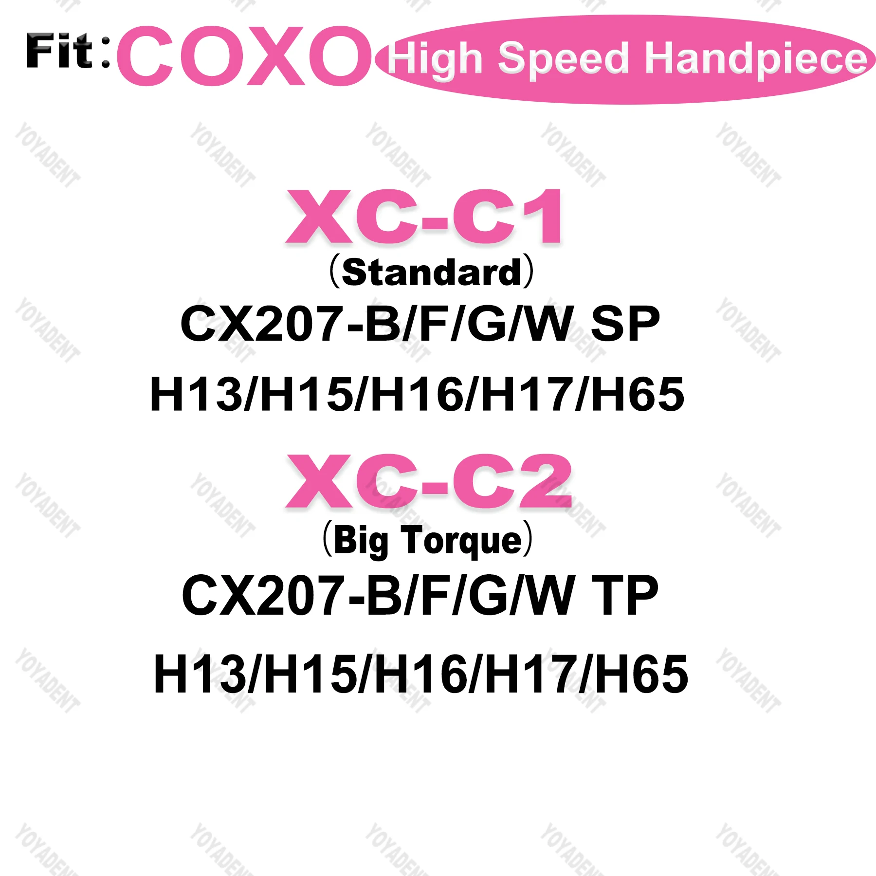 Fit COXO CX207 High Speed Handpiece Dental Turbine Cartridge Air Rotor Dental Handpiece Air Rotor Dentistry Accessories