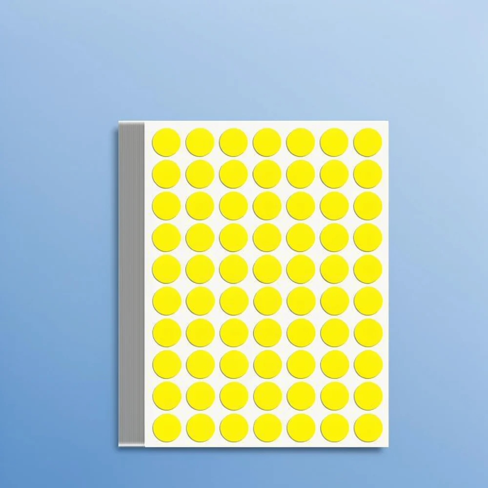 Adhesive Circular Number Labels For Inventory Classification Marking Office Document Sorting Teaching Aid Supplies Set