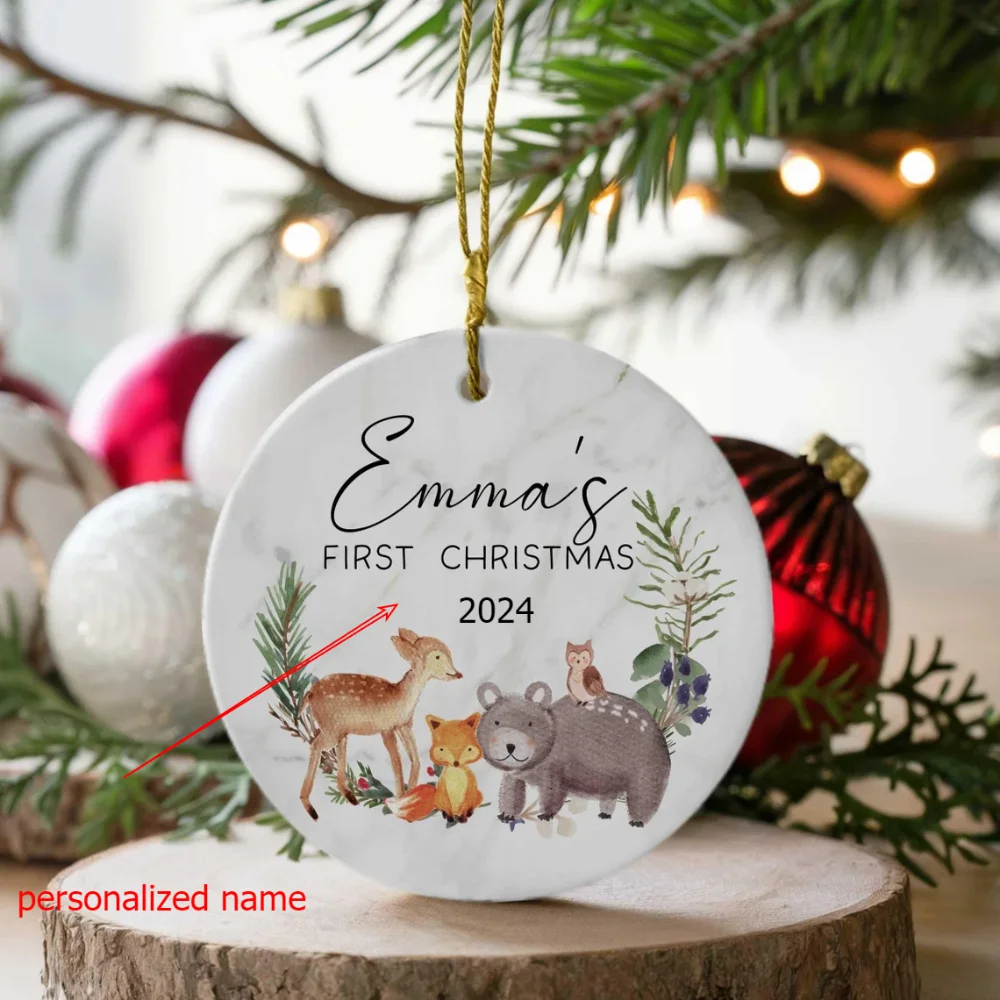 Personalised Baby's First Christmas Bauble First Christmas Ornament  Baby First Xmas Tree Decoration Keepsake Baby Shower Gift