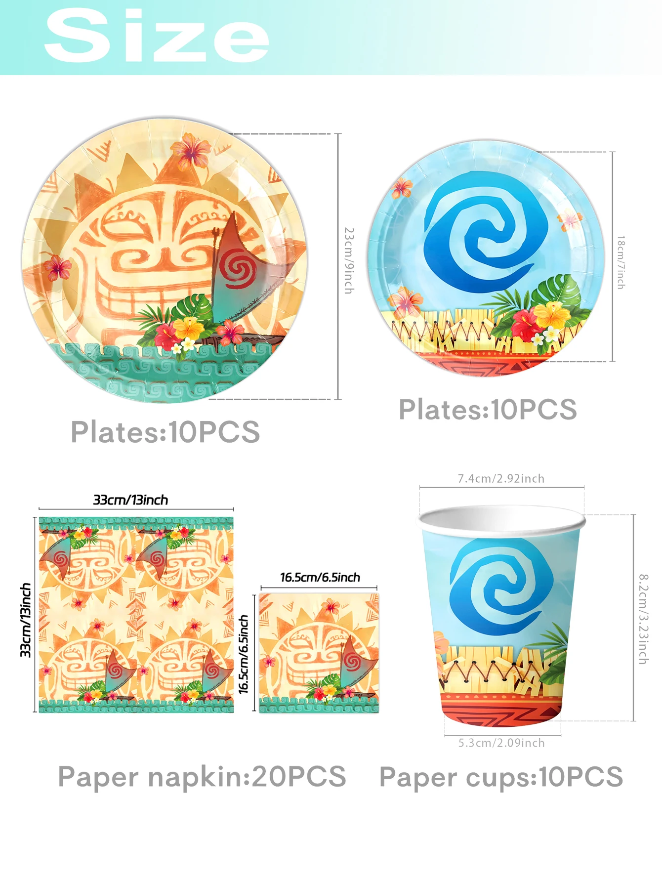 10/40/50/60pcs Ideal for summer birthday party, beach party, island gathering, luau party and tropical theme decorations.
