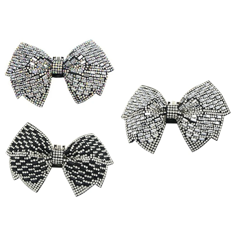 2ชิ้นคลิปหนีบรองเท้าแบบถอดได้ประดับโบว์สำหรับผู้หญิงอุปกรณ์เสริมรองเท้าแต่งสำหรับงานแต่งงาน