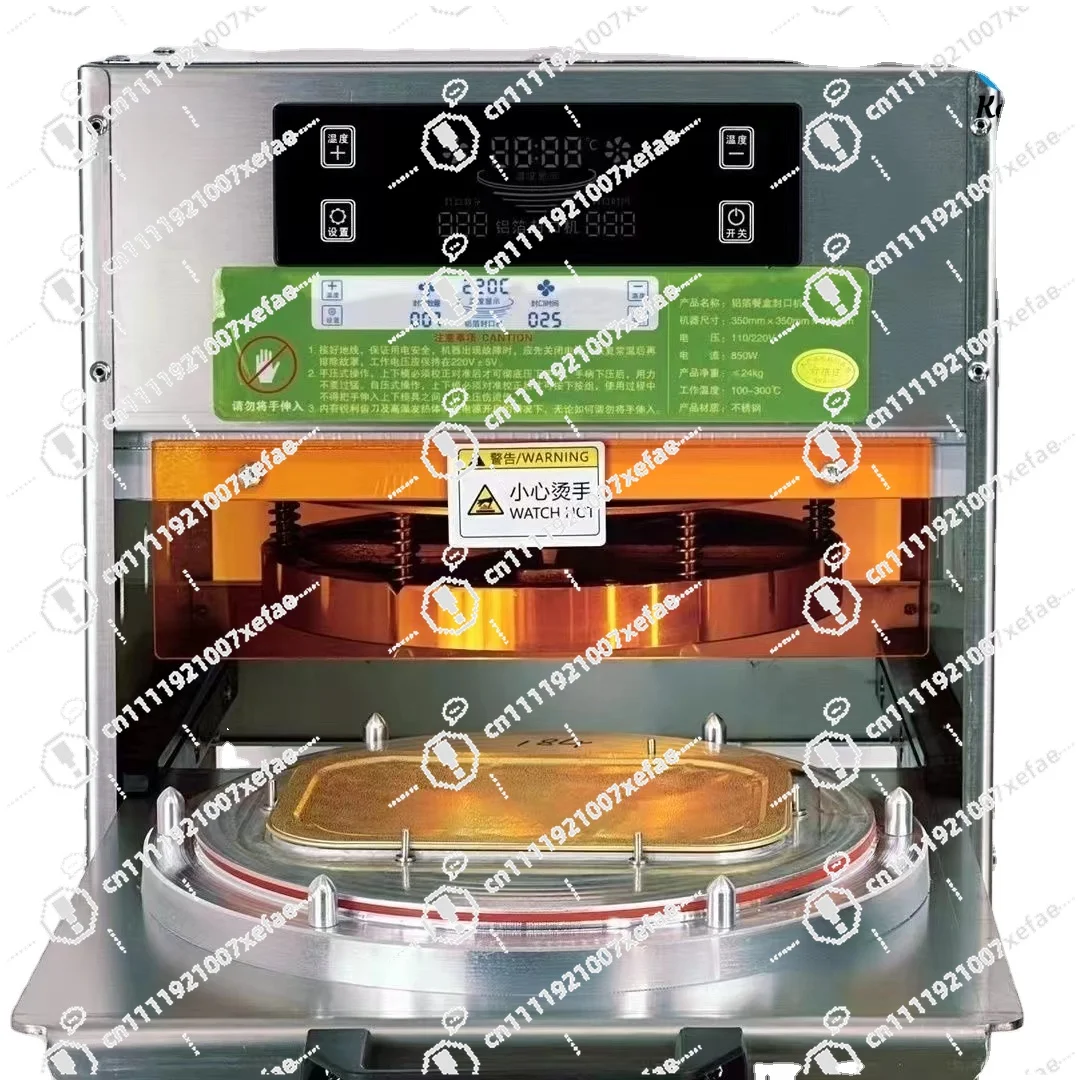 

Sealing Machine Disposable Fast Food Tray Lunch Box uses manual aluminum foil heat sealer