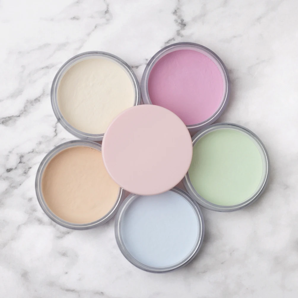 

13g 5 Color Concealer Setting Powder Vegan Matte Loose Powder With Black Pink Cap Private Label Custom Logo Wholesale Makeup
