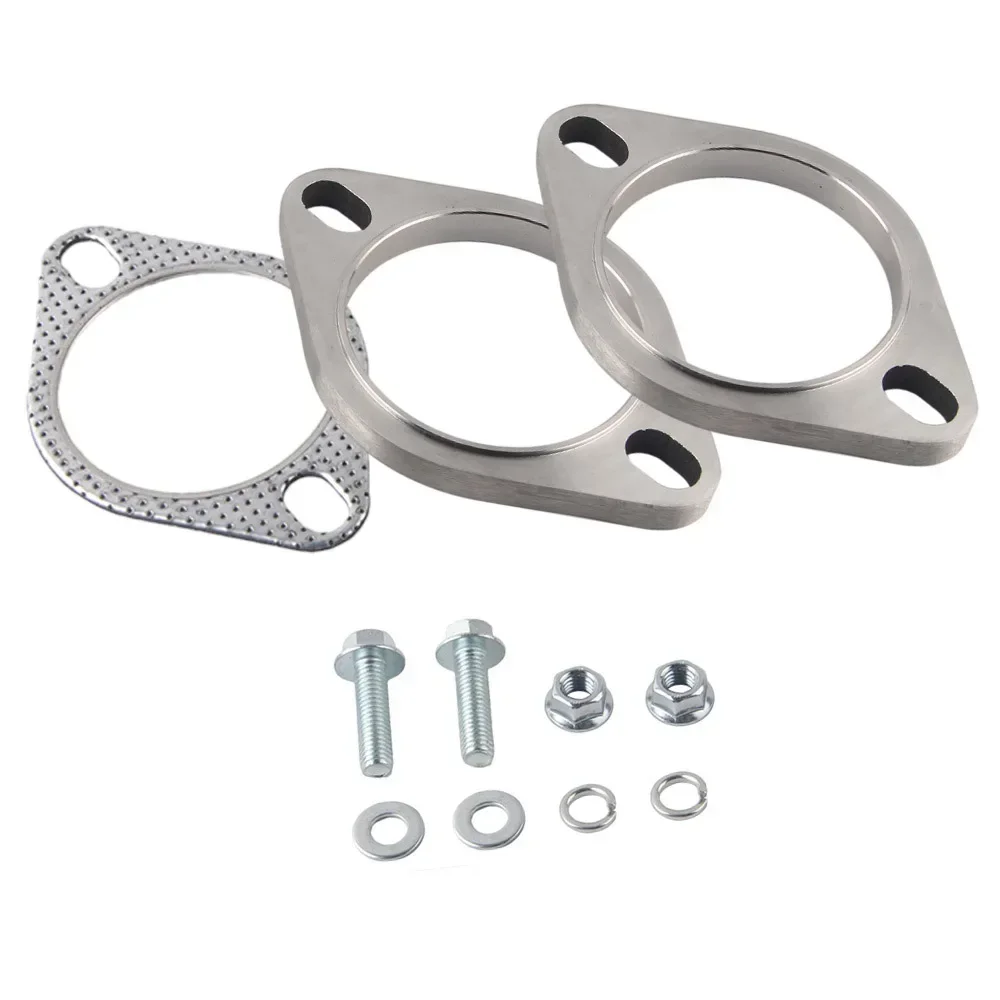 2/2.5 /3 Inch Stainless Steel Exhaust Muffler Weld Flange Connection Joint With Gasket - view 2