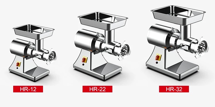 Italy Aluminium Electric Chicken Meat Mincer Butcher Meat Grinder Heavy Duty Meat Beef Cutting Mincer Machine