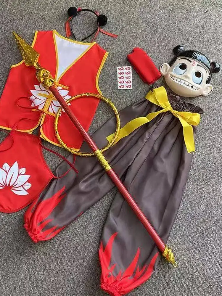 

Children's Day Cosplay Costume Set for Boys And Girls Polypropylene Fiber Enchanting Child Descending into the World Full Outfit