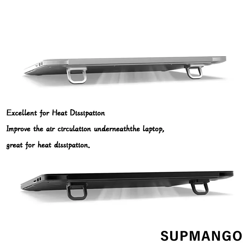 2 sztuk/zestaw stojak na laptopa do stojaka na klawiaturę komputera Riser aluminiowe Mini przenośne stojaki na laptopa do notebooka