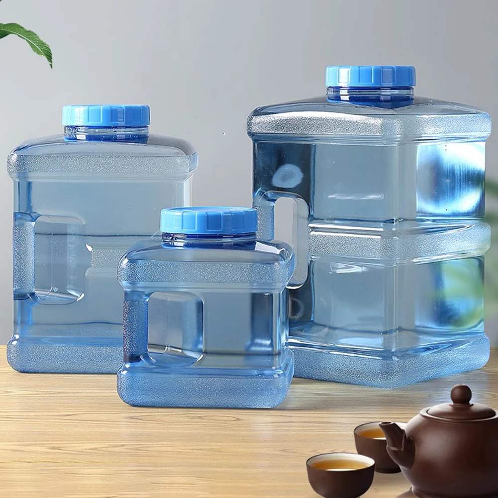 

Контейнер для хранения воды на 5 л с ручкой, ведро для хранения воды, портативный аварийный резервуар для хранения воды для кемпинга, пешего туризма