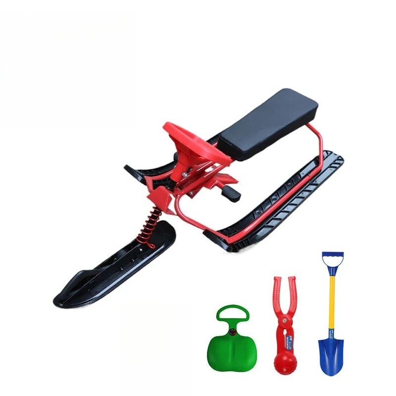 Ski Bike Kids Seated Snowmobile Ski Bike Adult Snowboard Kids Snow Equipment