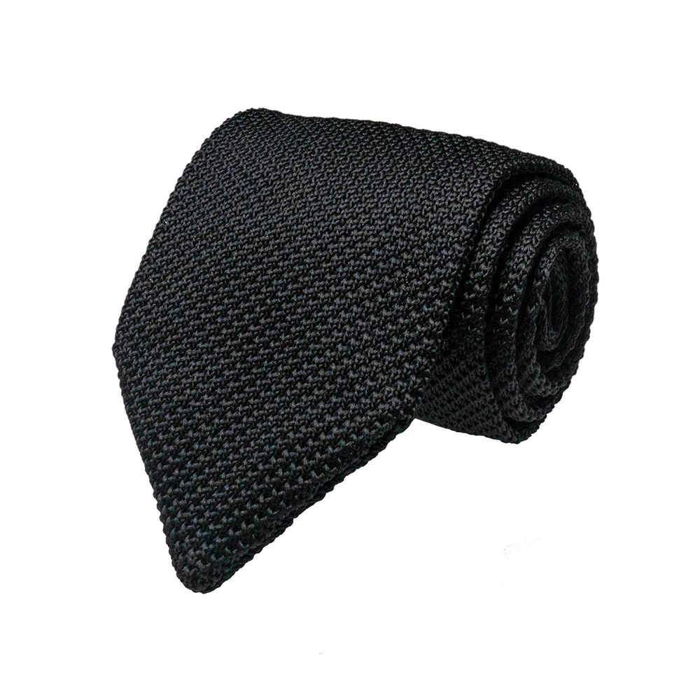 Modische Herren-Krawatten aus Strick, 7,5 cm breit, für formelle Anlässe, braune Krawatte, Hochzeitsaccessoire, Geschenk. – Detail 9