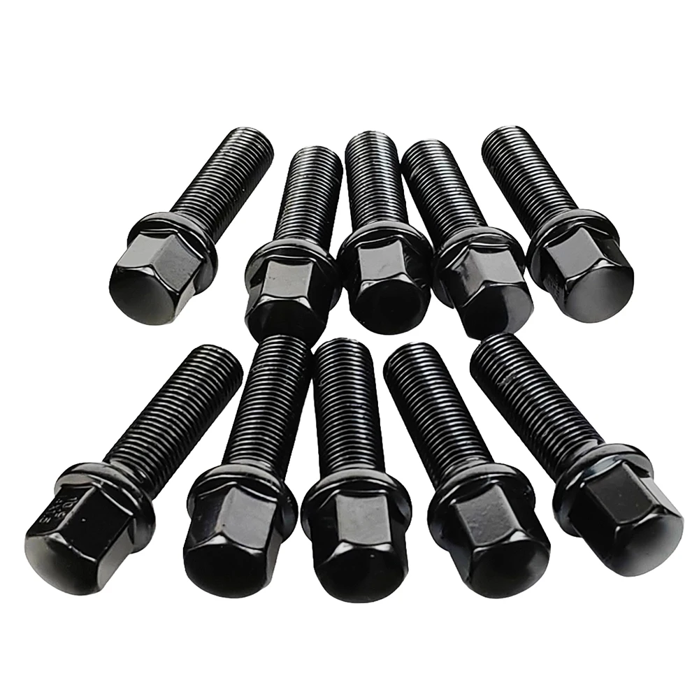 

Wholesale 10/12PCS Black/Silver Wheel Bolts M12x1.5 for Smart Roadster Fortwo 450 451 Coupé - Car Wheel Bolt Replacement Set