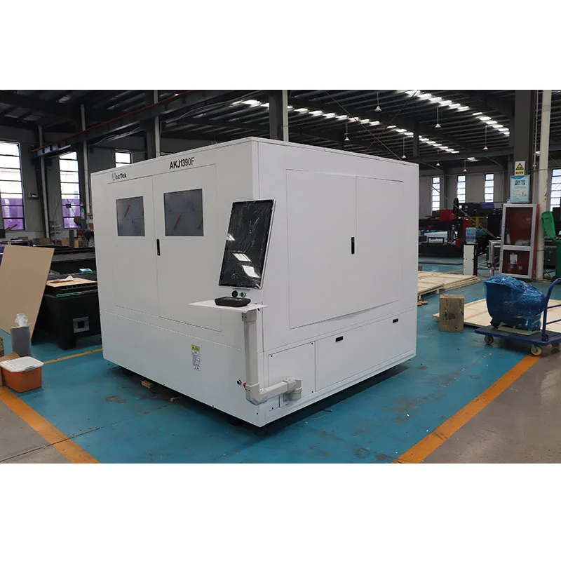 

Full Cover 6090 Fiber Laser Cutting Machine 1500W/2000W/3000W Water-Cooled Metal Cutter