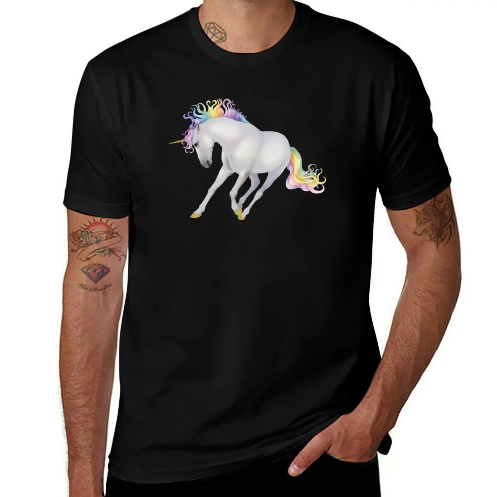 In a Field Full of Horses, Be a Unicorn T-Shirt rapper graphic tees shirts graphic tee graphic shirts plus size men clothing