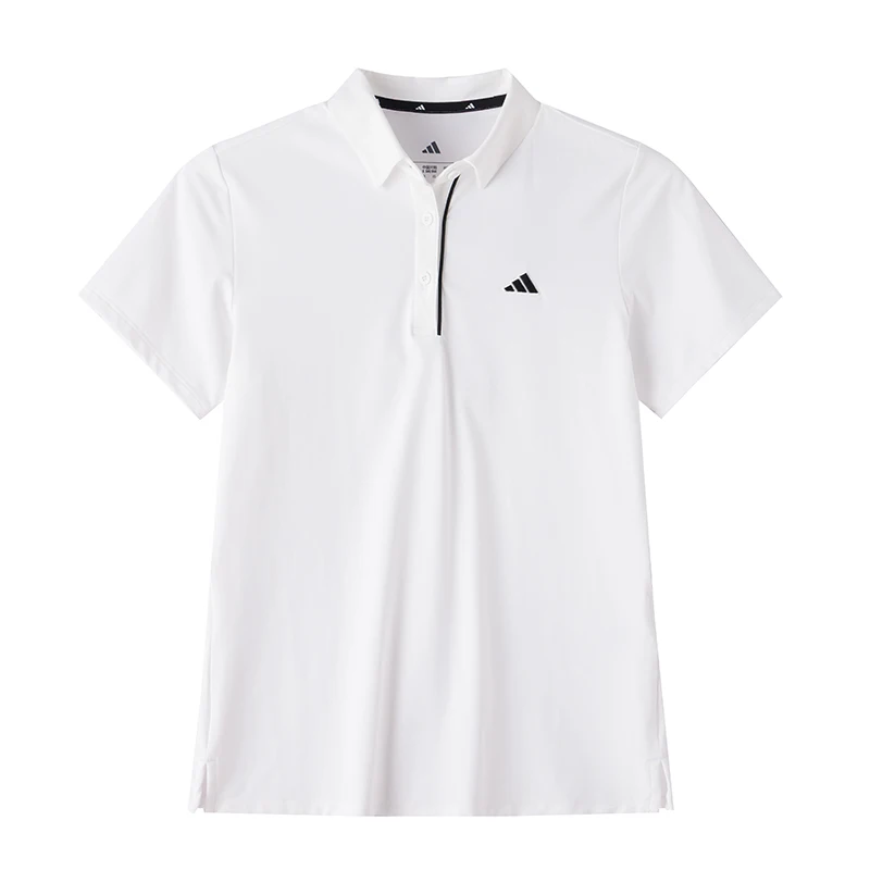 

Женская спортивная рубашка-поло Adidas (Адидас) с короткими рукавами, дышащая и удобная, для бега, фитнеса и тренировок, Ka4297