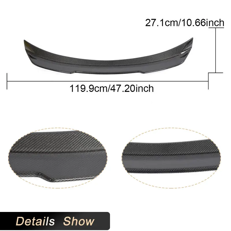 Carbon Faser Auto Hinten Stamm Spoiler Flügel für Lexus IS Limousine XE30 2014-2020 Racing Heckspoiler Kofferraum Deckel Flügel lip Body Kit