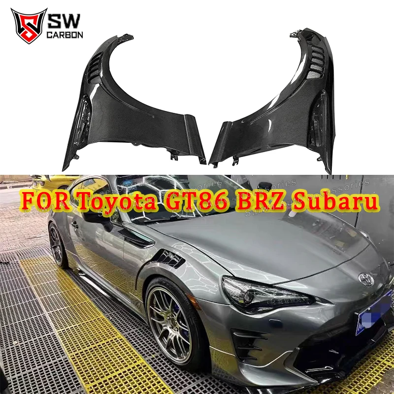 Carbon Fiber Fender For 2013-2019 Toyota GT86 ZN6 BRZ ZD6 Car Front Fender Air Vent Intake Mudguard Performance Kit Auto Parts
