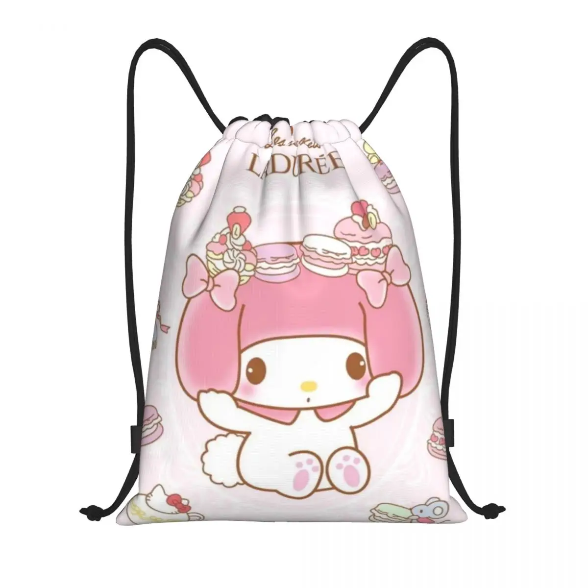 

Melody Drawstring Back Pack Bag Travel Storage Package Teenagers Beach Tote Bag School Sport Shoe Bag Portable