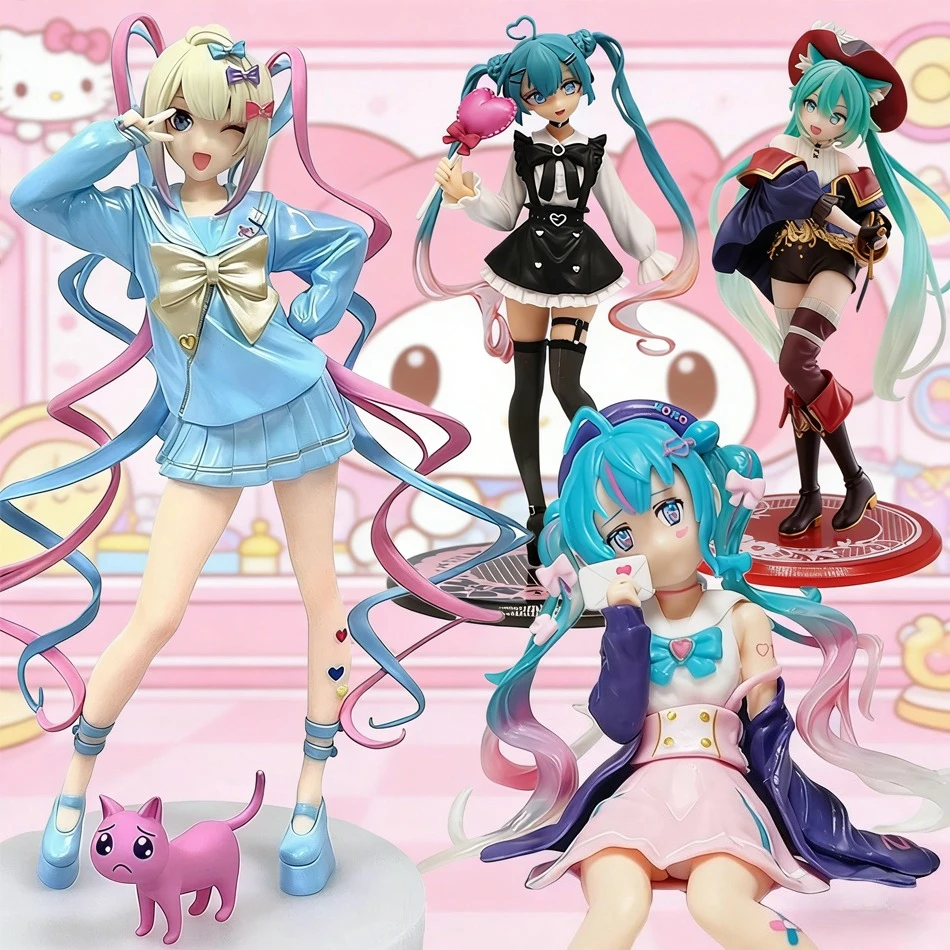 Hatsune Miku, Needy Girl Overdose Anime-Figur Parade KAngel PVC-Sammlungsmodell Kawaii-Figur Mädchen Geburtstagsgeschenk