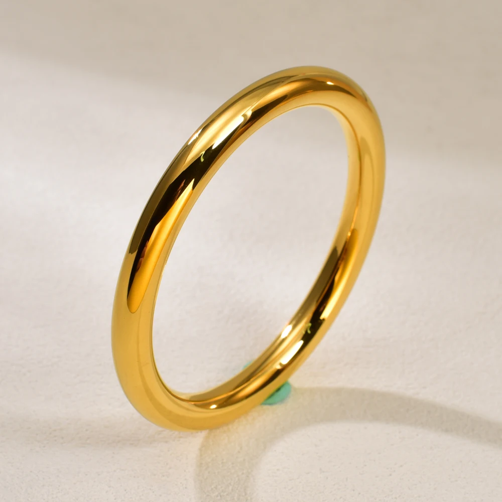 C29 Simple and fashionable traditional plain ring bracelet, 18K gold-plated jewelry, women's ins stainless steel hollow bracelet