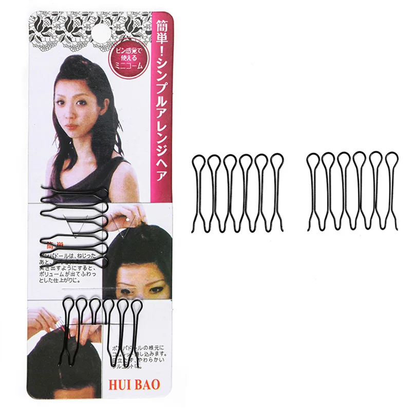 Hair Finishing Clip Invisible Comb Teeth Extra Hair Holder Women Girls U Shape Hair Styling Comb Fixed Combs