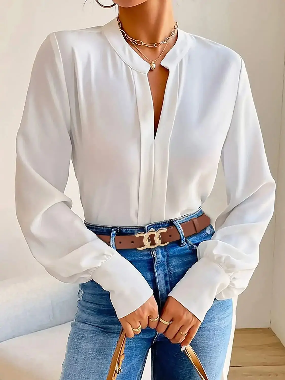 Dekorativer dünner Damengürtel aus echtem Leder im neuen Stil, passend zu Kleidern, vielseitig kombinierbar mit schwarzen Jeans, vielseitig für den Sommer, Damen-Taillengürtel – Detail 3