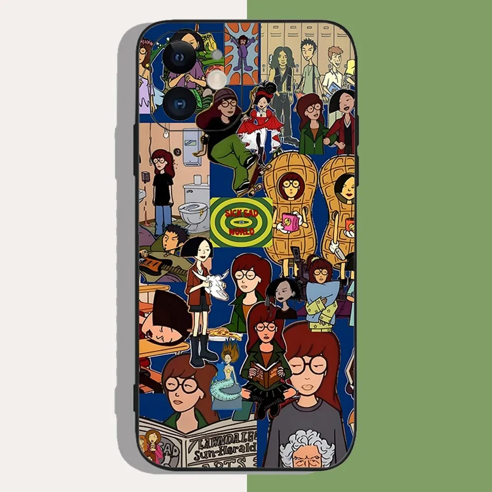 Cartoon D-Daria Phone Case For Iphone 15 11 13 14 Pro Max 7 8 Plus X Xr Xs Max Se2020 12mini Cover Case