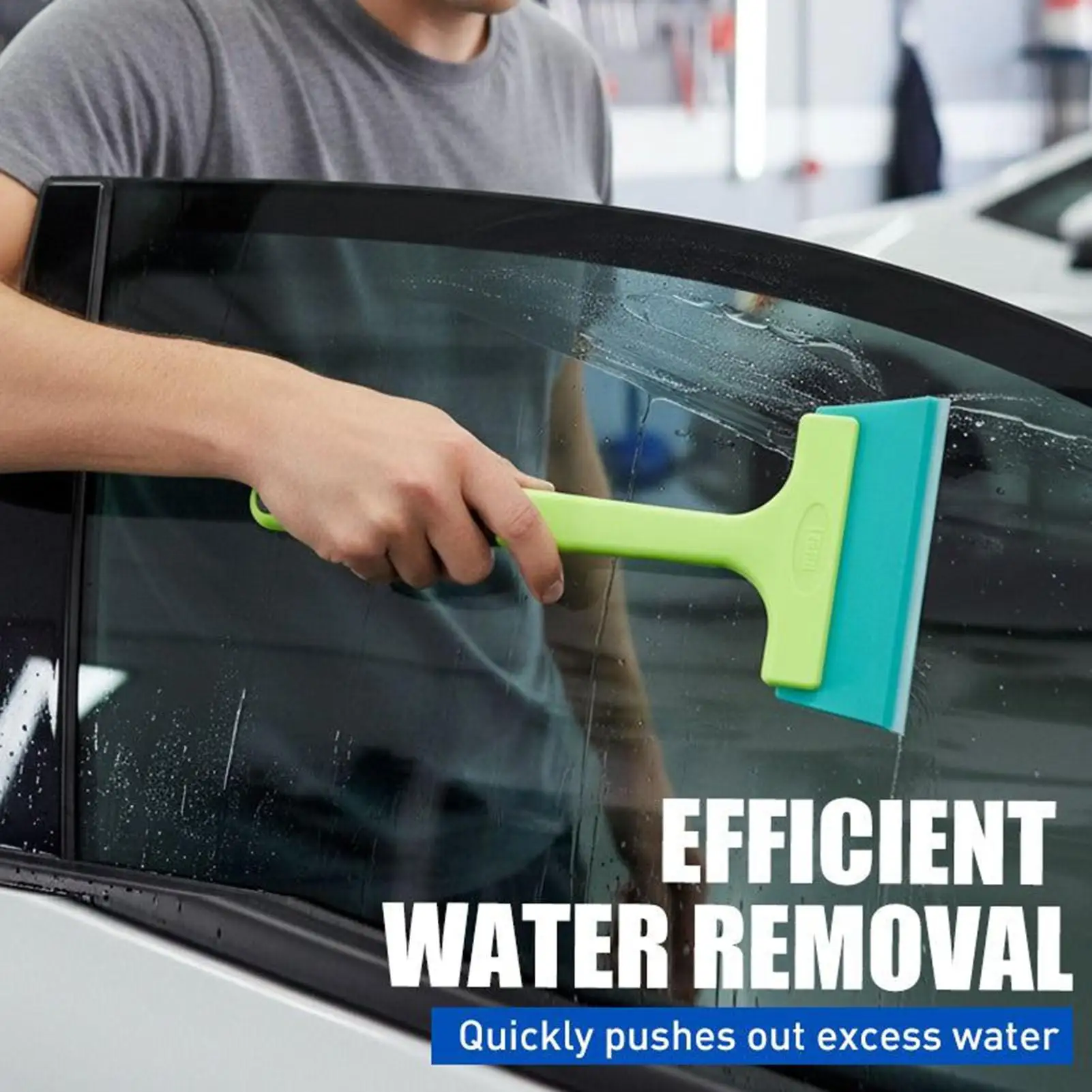 Car Windshield Cleaning Squeegee Water Wiper Window Tint Tendon Scraper for Mirror Glass Home Garage Vehicle Wash Accessories