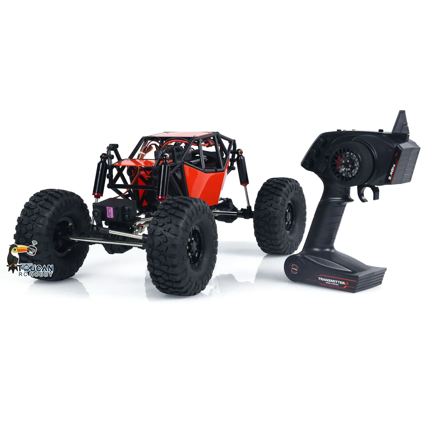 Spielzeug RTR RC-Geländewagen im Maßstab 1:10, 4 x 4 Funksteuerung, bereit zum Laufen, Rock Crawler, elektrisch lackierter fertiger LKW als Geschenk TH24039 – Detail 5
