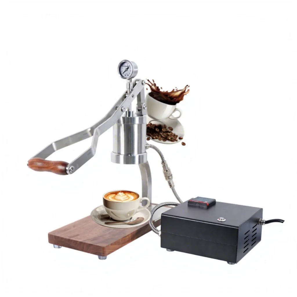 Italian Multi‑purpose Hand Press Lever Espresso Maker, PID Control Heating Pull Bar 58mm 304 Stainless Steel Coffee Brewing Tool