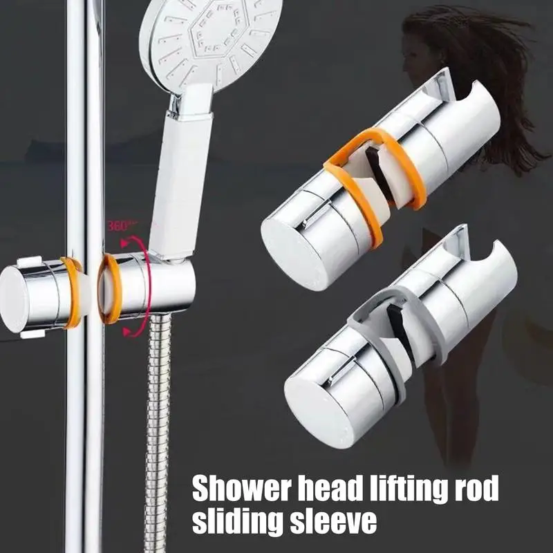 Hand Shower Holder Detachable Hand Shower Stand Sliding Rod Shower Head Bracket Shower Accessory Rail Head Bracket Holder for